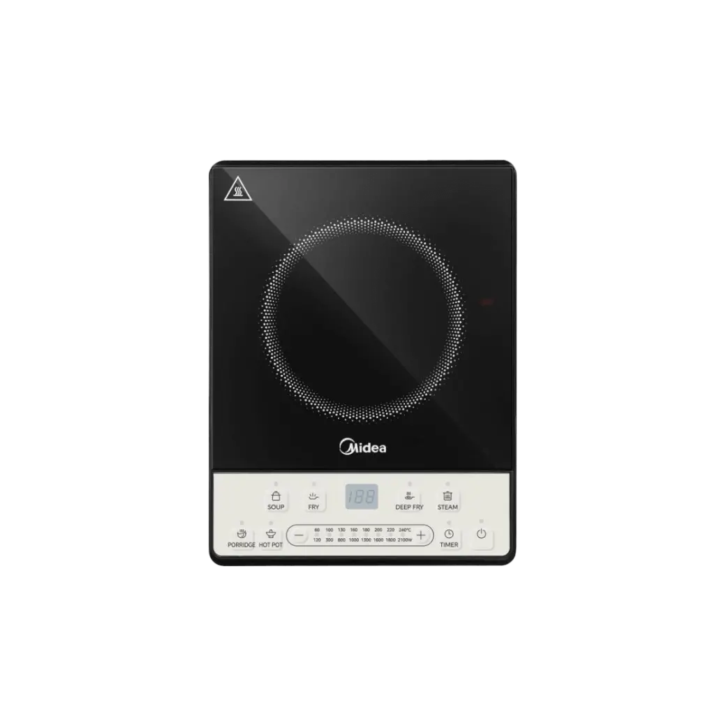 Midea Induction Cooker 2500W – 6 Cooking Programs, Fast Heating, 9 Power Levels, Advanced Safety Protection