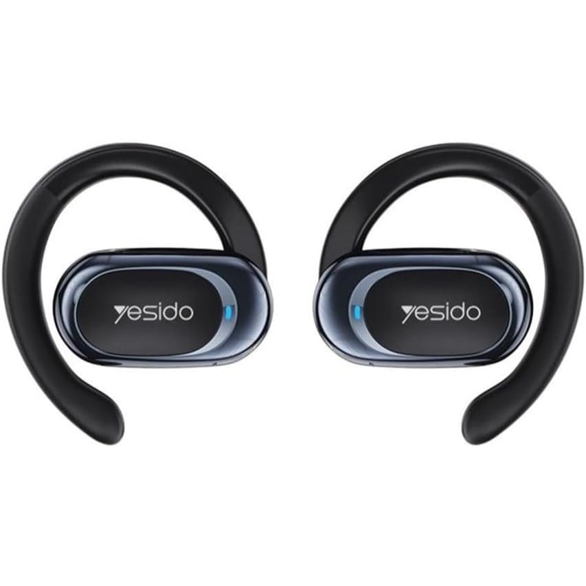 Yesido YSP13 Air Conduction Bluetooth 5.3 Ear Hook Earphone Wireless HiFi Sport Headset Waterproof, Noise Canceling, Digital Display, Long Battery Life & Charging Box