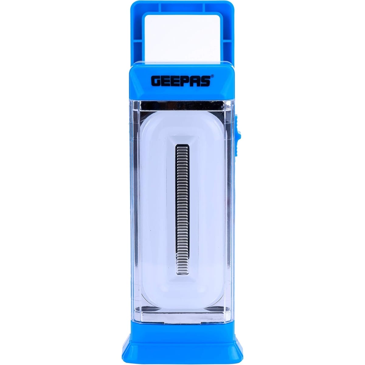 Geepas GE53014 Rechargeable LED Emergency Lantern – Portable Battery Powered LED Light for Home, Camping & Power Outages | White & Blue