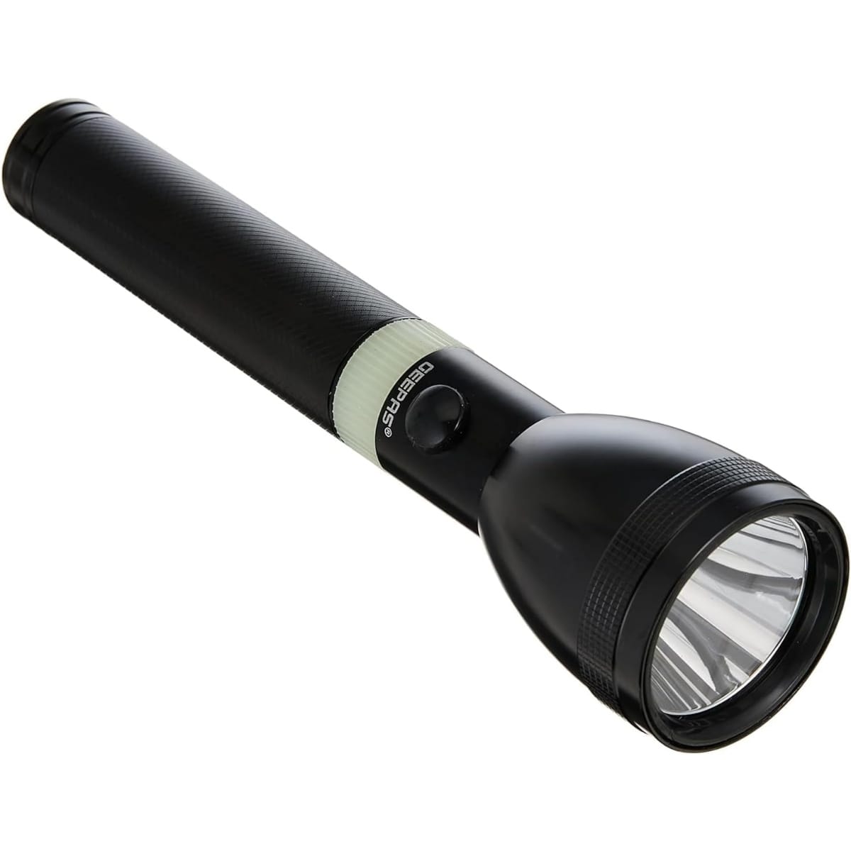 Geepas GFL4641 Rechargeable LED Flashlight – Portable Aluminum LED Torch with Lithium Battery, Water Resistant Design & Bright Emergency Lighting for Outdoor & Everyday Use