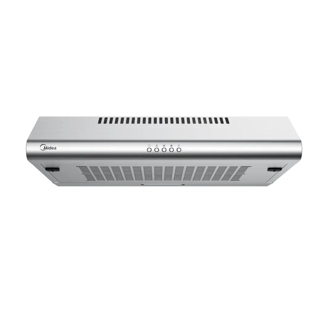 Midea 60cm Canopy Extractor Cooker Hood, 3-Speed, Self Extraction Function, Washable Filter, 60F49-EM21, Stainless Steel