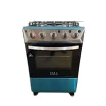 IQRA IQ-FC5001SS 50cm Freestanding Cooker with 4 SABAF Gas Burners, Gas Oven, Grill & Rotisserie