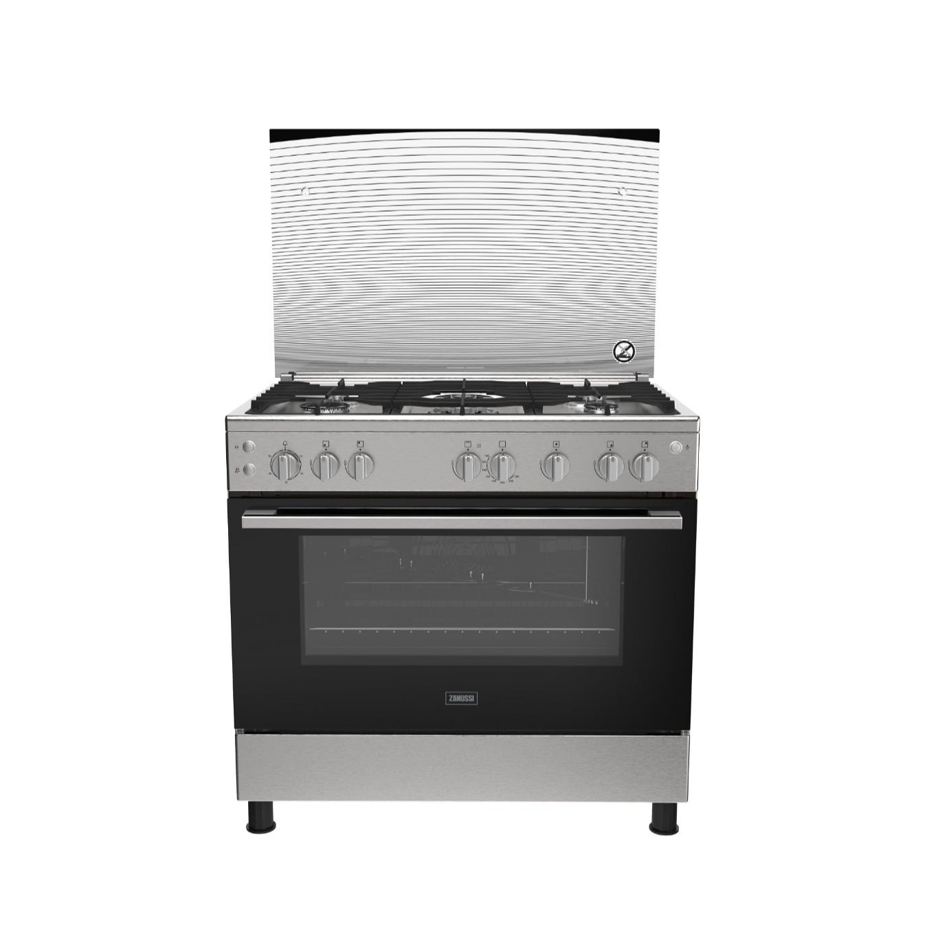 IQRA IQ-FC9040SS 90 x 60cm Freestanding Cooker with 5 Gas Burners, FFD Safety, 6-Function Electric Oven & Double Turbo Fan