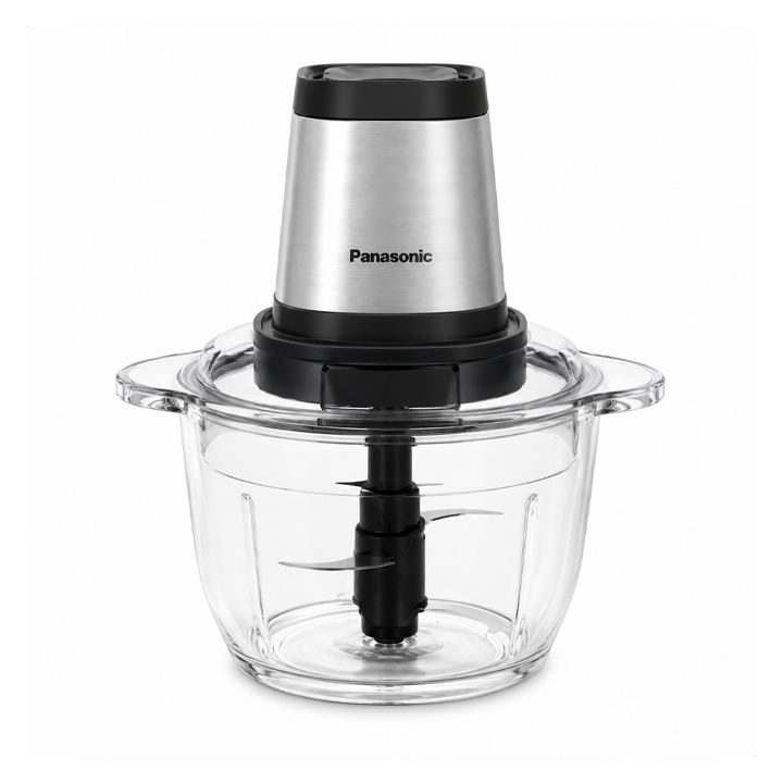 Panasonic 500W Multi-Chopper with 2.0L Glass Bowl (MK-CG401STZ) – Silver & Black