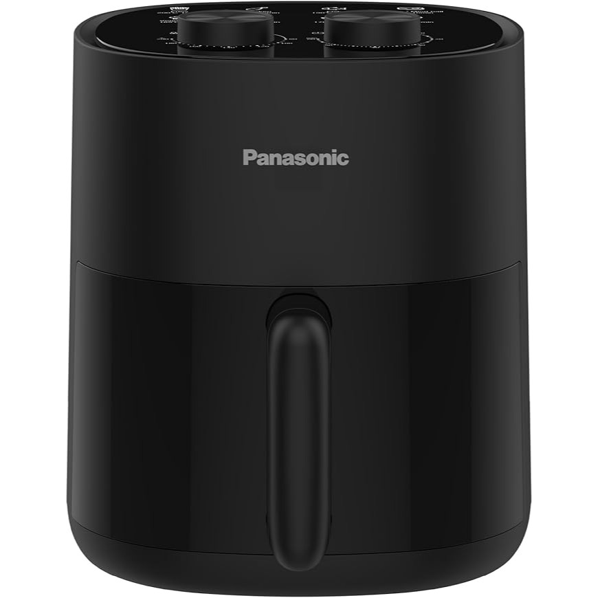 Panasonic Air Fryer, 4.5L Capacity, Adjustable Temperature & Timer, Dual Knob for Easy Operation,8 Preset Menu Icons, Quick Results, Simple Design, Easy to Clean, Compact - NF-CC450KUA
